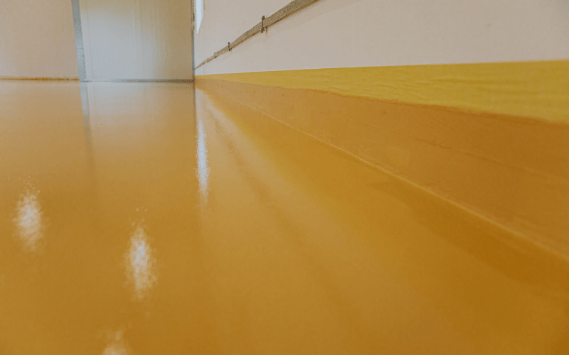 Yellow Epoxy Floors Lake Dallas Texas
